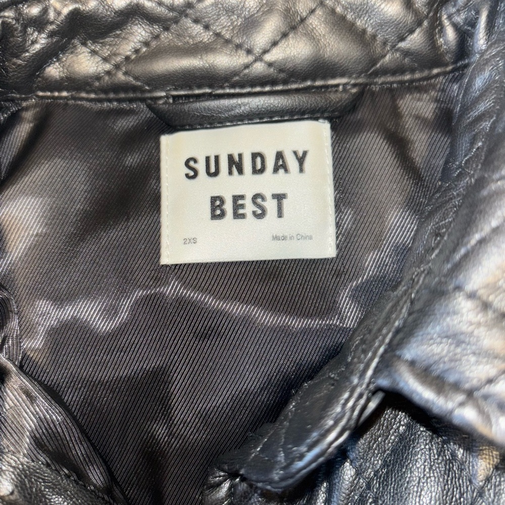 Sunday Best Black Quilted Shirt Jacket - Picture 2 of 3